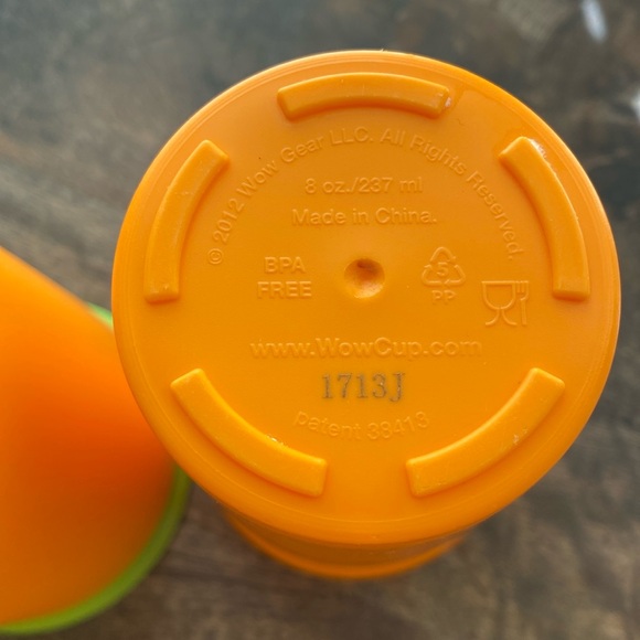 2 Wow Cup for kids 360 spill proof sippy 8oz orange green toddler child BPA Free - Picture 2 of 6